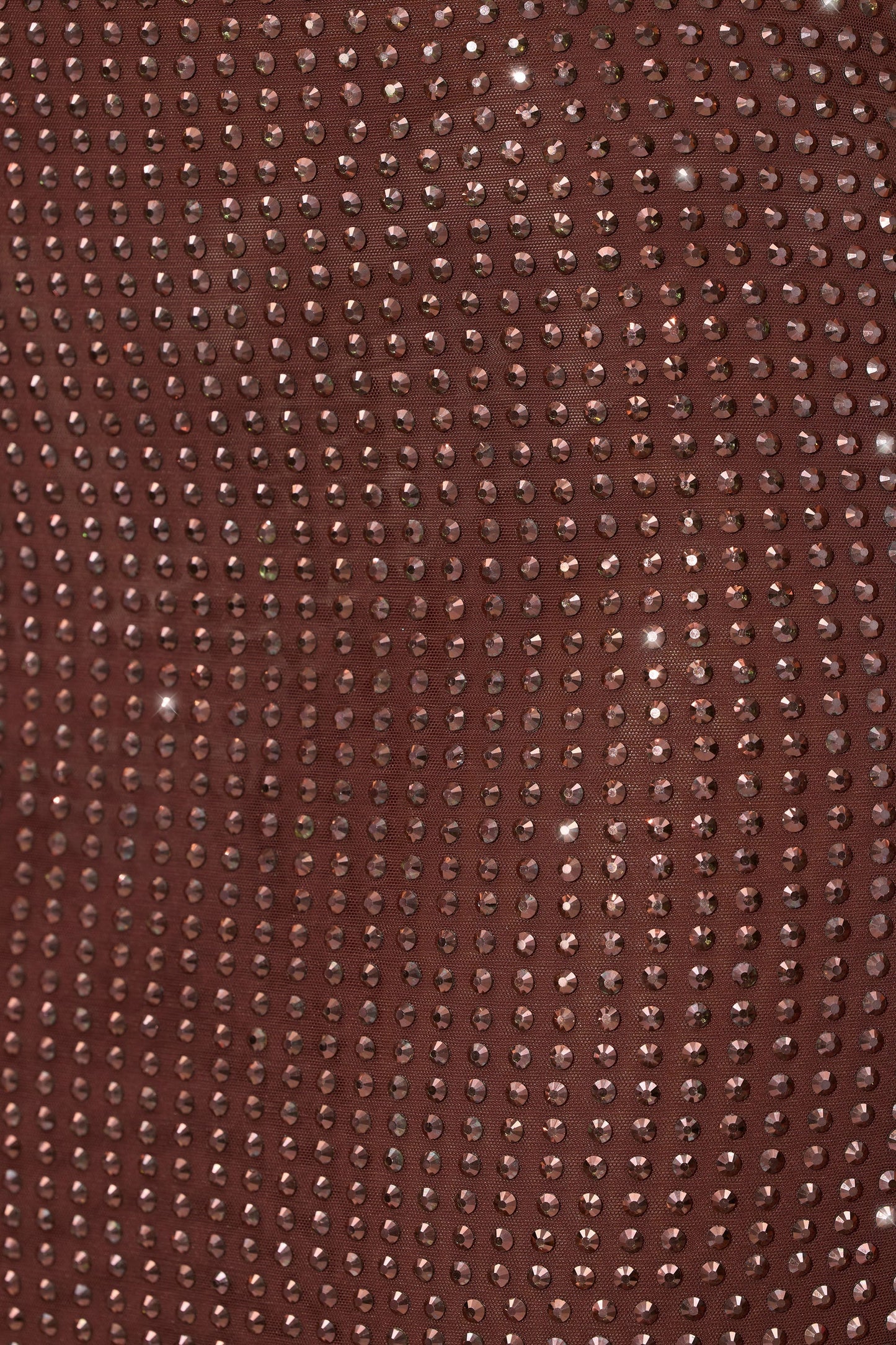 Embellished Strapless Crop Top in Espresso