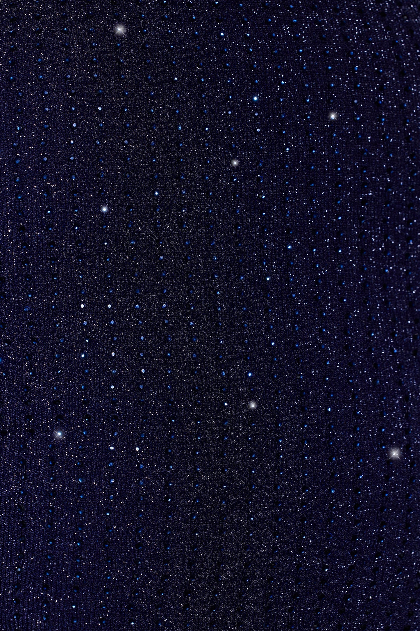 Embellished Mid Rise Gown Skirt in Royal Indigo