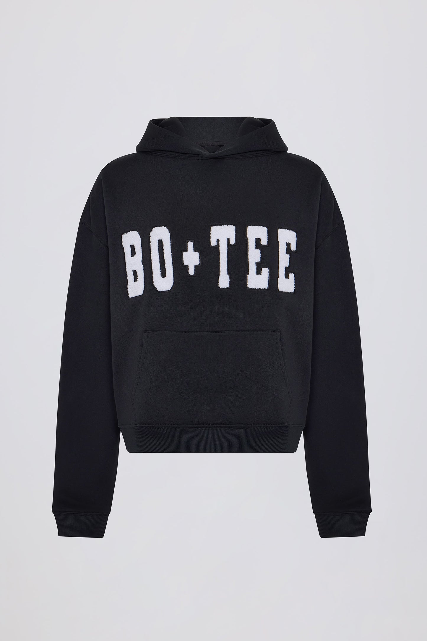 Acid Wash Oversized Hoodie in Black