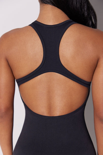 Full Length Cut-Out Jumpsuit in Black