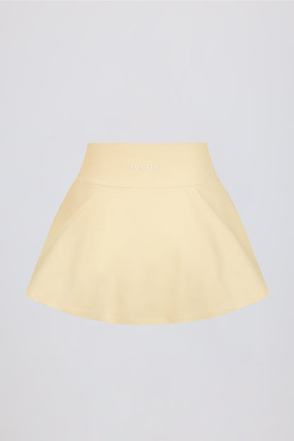 Crossover Mini Skort in Lemon Marl