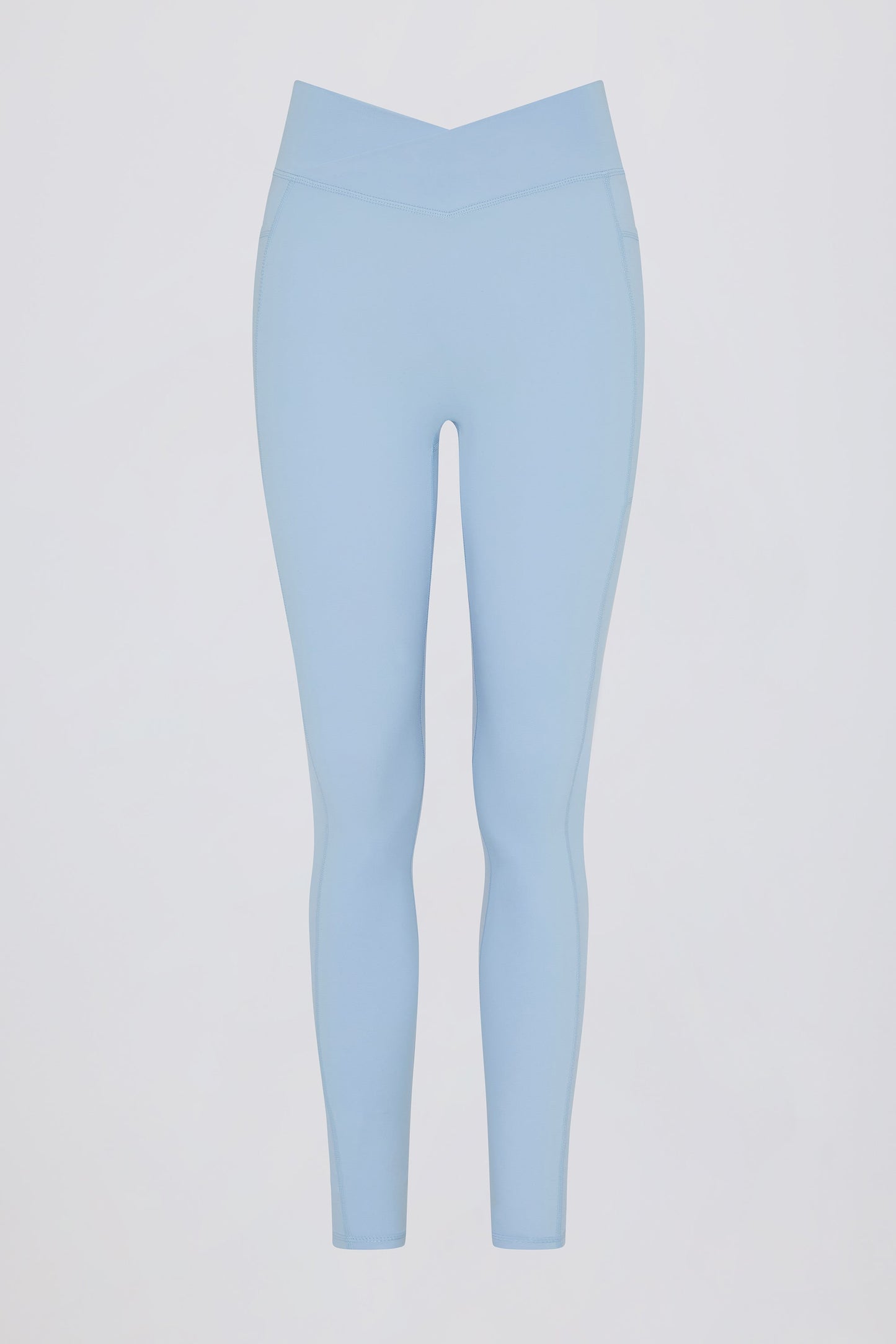 Full Length Leggings with Pockets in Sky