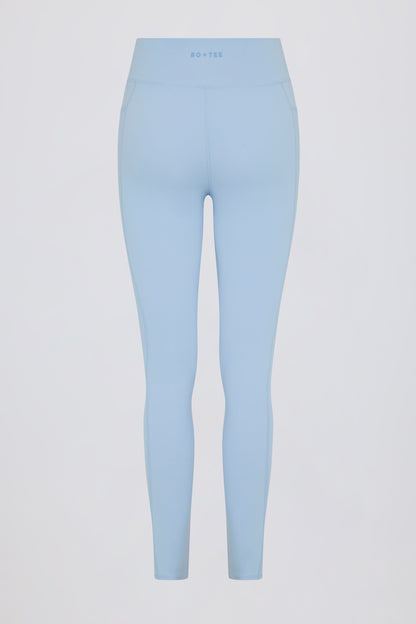 Full Length Leggings with Pockets in Sky